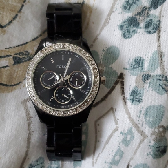 Black Fossil Watch - Picture 1 of 3